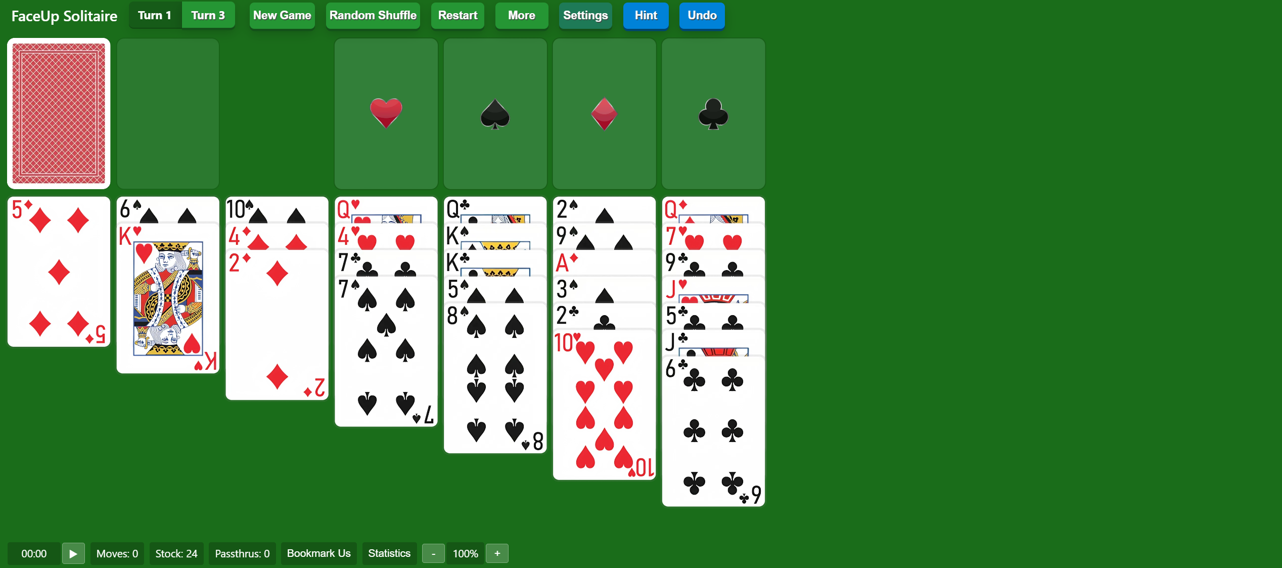 Face Up Solitaire